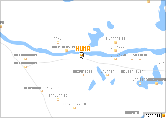 map of Huma