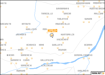 map of Huma