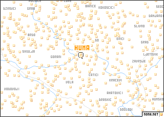 map of Huma