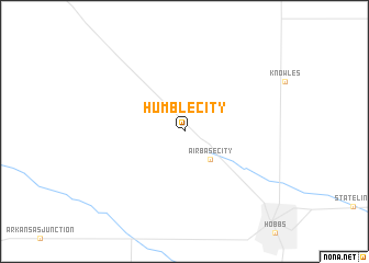 map of Humble City