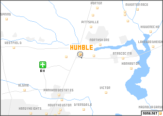 map of Humble