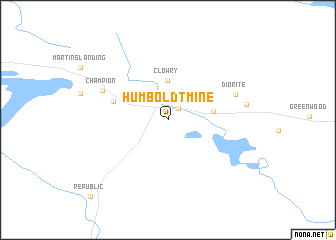 map of Humboldt Mine