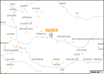 map of Hūmeh