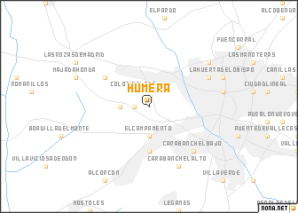 map of Húmera