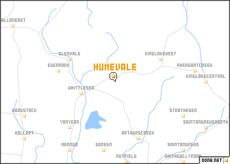 map of Humevale