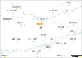 map of Hume