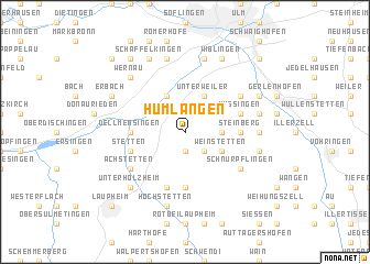 map of Humlangen