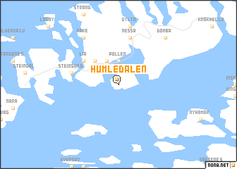 map of Humledalen