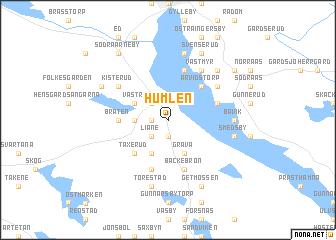 map of Humlen