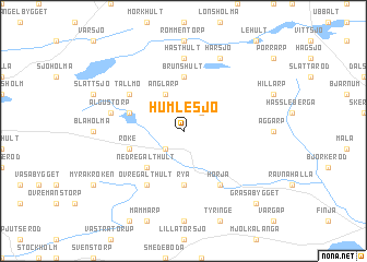map of Humlesjö