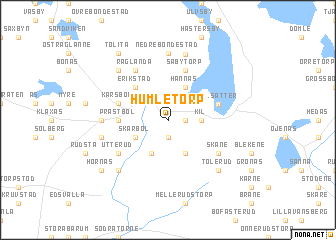 map of Humletorp