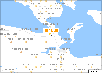 map of Humlum