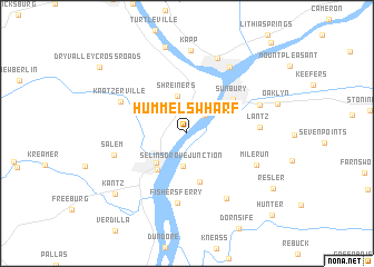 map of Hummels Wharf