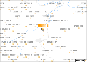 map of Hümme