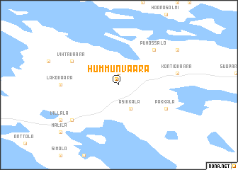 map of Hummunvaara