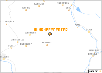 map of Humphrey Center