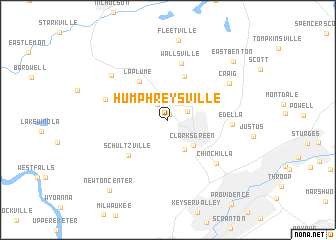 map of Humphreysville