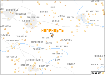 map of Humphreys