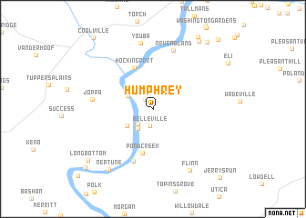 map of Humphrey