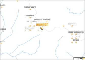 map of Ḩumrān