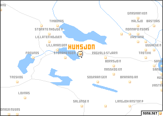 map of Humsjön