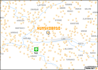 map of Humsko Brdo