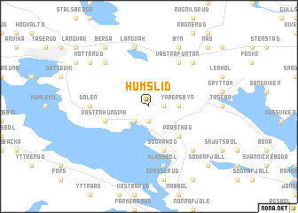 map of Humslid