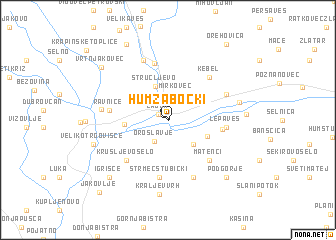 map of Hum Zabočki