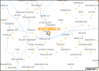 map of Hum-Zabočki