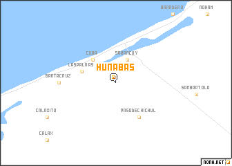 map of Hunabás
