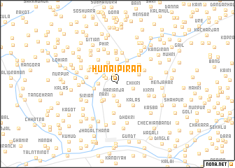 map of Hunai Pirān