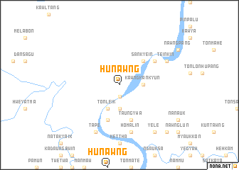 map of Hunawng