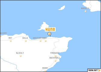 map of Huna