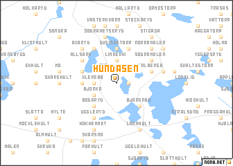 map of Hundåsen