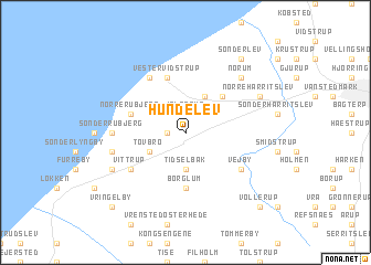 map of Hundelev