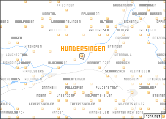 map of Hundersingen