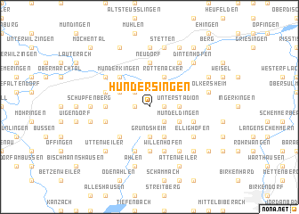 map of Hundersingen