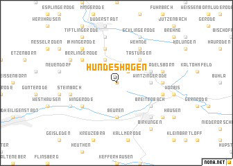 map of Hundeshagen