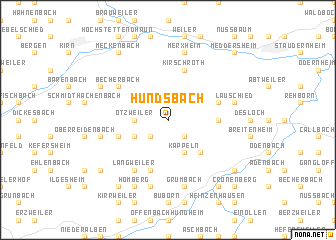 map of Hundsbach