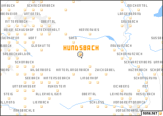 map of Hundsbach