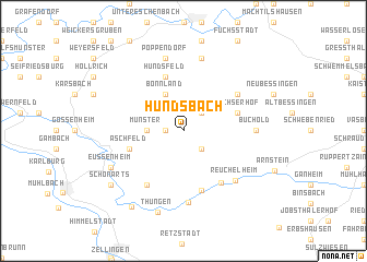 map of Hundsbach
