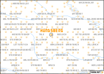 map of Hundsberg