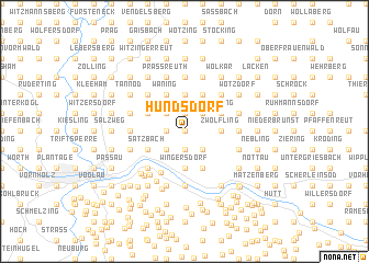 map of Hundsdorf