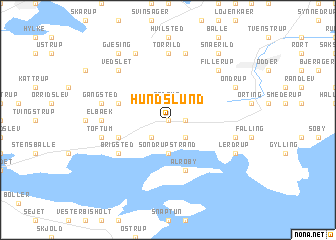 map of Hundslund