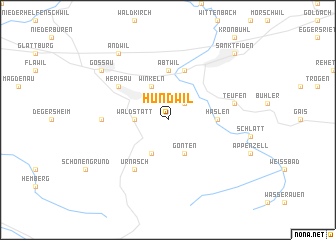 map of Hundwil