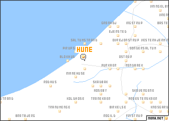 map of Hune