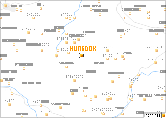 map of Hŭngdŏk