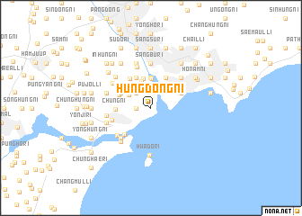 map of Hŭng-dŏng-ni