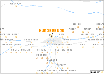 map of Hungerburg