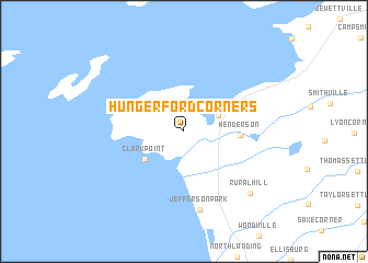 map of Hungerford Corners